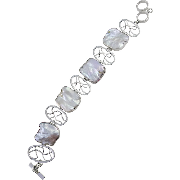 Brilliant pearl bracelet,B8168-2