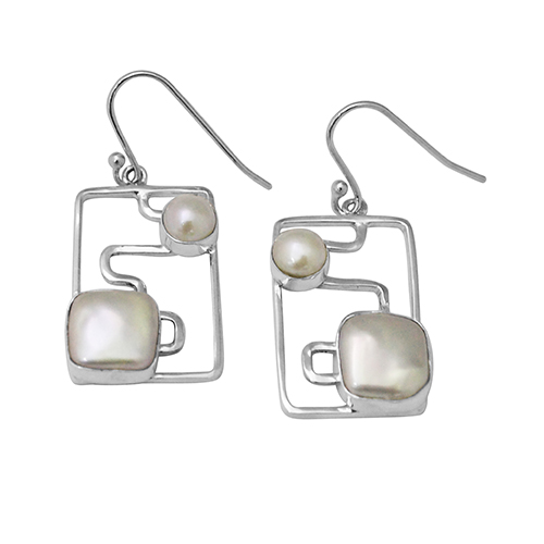 Sterling silver earring,E1253