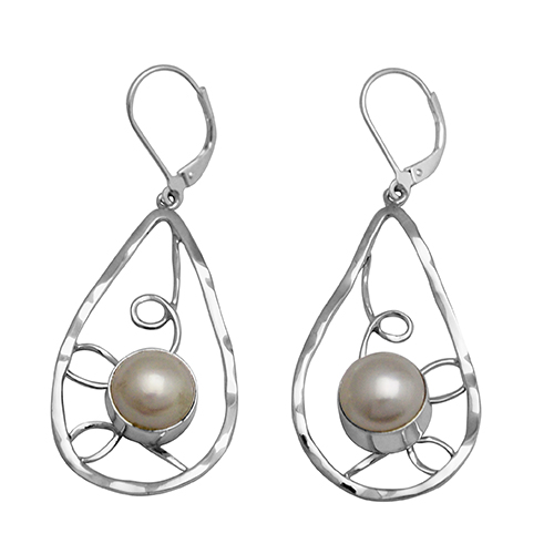 Sterling silver earring,E3053F