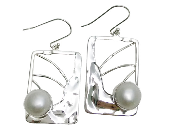 Sterling silver earring,E3133