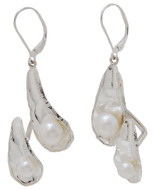 Sterling silver earring,E5078