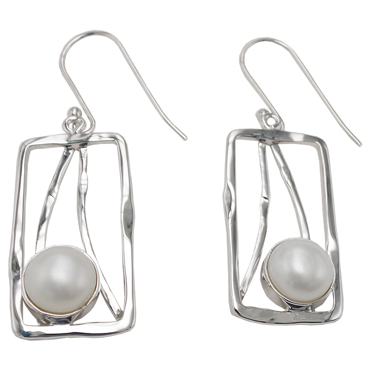 Sterling silver earring,E6109P