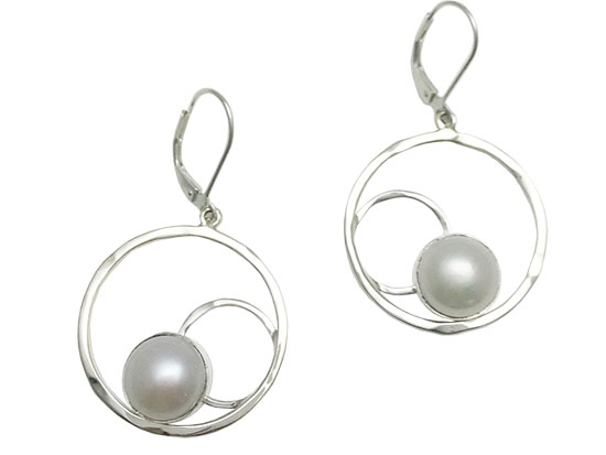 Sterling silver earring,E6118