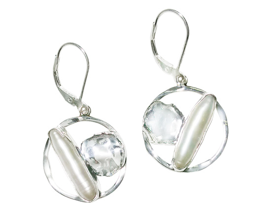 Sterling silver earring,E6732